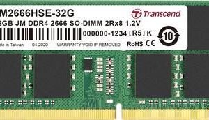 32GB JM DDR4 2666Mhz SO-DIMM 2Rx8 2Gx8 CL19 1.2V