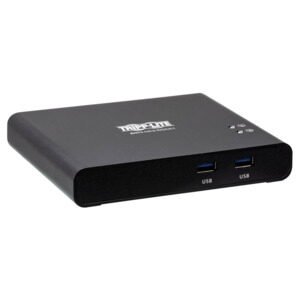 2-Port USB-C KVM Dock - 4K HDMI, USB 3.2 Gen 1, USB-A Hub, Remote Selector, 85W PD Charging, Black